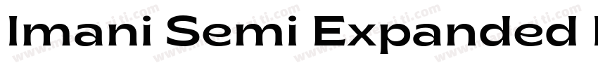 Imani Semi Expanded Regular字体转换
